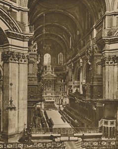 Hoogaltaar van St. Pauls gezien door het lange uitzicht van het koor, ca. 1935