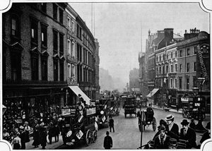 High Street, Kensington, Londen, ca. 1900-1901 door Unbekannt