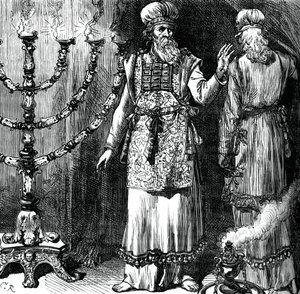 Hogepriesters, met de efod en linnen gewaden, ca. 1880 door Unbekannt