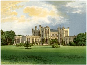 Highcliffe Castle, Dorset, huis van de Markiezin van Waterford, ca. 1880 door Unbekannt