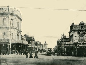 Hindley Street, Adelaide, 1901 door Unbekannt