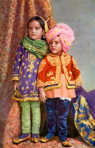Hindoe-kinderen van Noord-Kasjmir, India, 1922 door Unbekannt