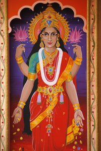 Hindoeïstische godin Laxmi, Londen, Groot-Brittannië