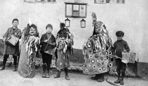 Hobby-paard, Meidagceremonies, Somerset, ca. 1922 door Unbekannt