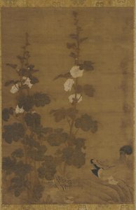 Stokrozen en Eenden, Ming-dynastie, 1368-1644 door Unbekannt