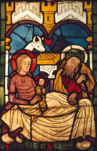 Heilige Familie in de Stal van een Zweedse Kerk, ca. 20e eeuw door Unbekannt