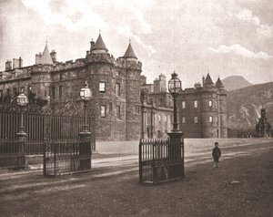 Holyroodhouse, Edinburgh, Schotland door Unbekannt