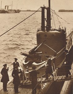Bezoek van de Home Fleet - Koning Edward aan boord van onderzeeër Narwhal, 1936