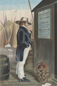 Op weg naar huis New York, ca. 1860 door Unbekannt