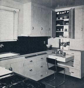 Honor Easton - De Keuken in het huis van Dr. Ian Campebell, 1940
