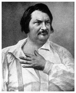 Honoré de Balzac, Franse romanschrijver, 19e eeuw door Unbekannt