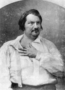 Honoré de Balzac, Franse romanschrijver, ca. 1845-1890 door Unbekannt