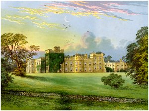 Hornby Castle, Yorkshire, huis van de Hertog van Leeds, ca. 1880 door Unbekannt