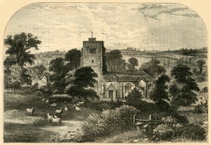 Hornsey Kerk in 1750, ca. 1876 door Unbekannt