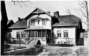 Huis waar Marie Curie gouvernante was, ca. 1887 door Unbekannt