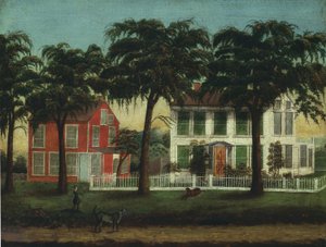 Huizen aan de Fox River, Illinois door Unbekannt