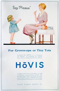 Hovis brood advertentie, 1921