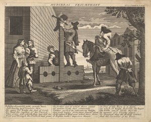 Hudibras Triomfantelijk Plaat 4: Illustraties bij Samuel Butlers Hudibras