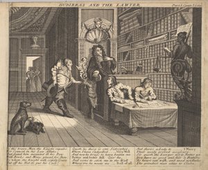Hudibras en de advocaat Plaat 12: Illustraties bij Hudibras van Samuel Butler