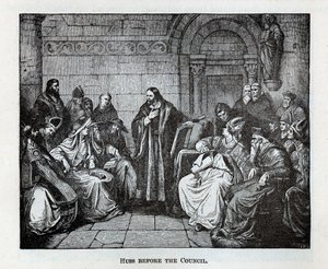 Huss voor de Raad, 1882 door Unbekannt