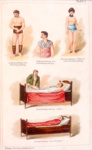 Hydrotherapie behandelingen, ca. 1902 door Unbekannt