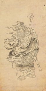 Iconografische tekening van Saturn Doyo, 12e eeuw door Unbekannt
