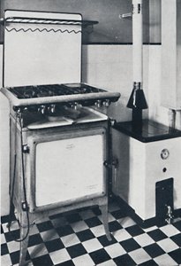 Ideal Boilers & Radiators Ltd. - In zwart en wit of grijs gemarmerd, deze gasboiler is glazuur door Unbekannt