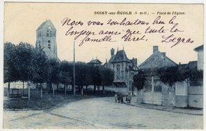 Ile de France, Essonne (91), Soisy sur Ecole (Soisy-sur-Ecole): Place de l