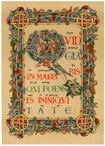 Verlichte initiaal Q, circa 1073 door Unbekannt