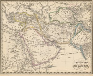 Illustratie uit het boek Atlas over alle delen van de aarde van onbekende auteur en uitgegeven door Chr. Steen & Søn (Kopenhagen, 1857)