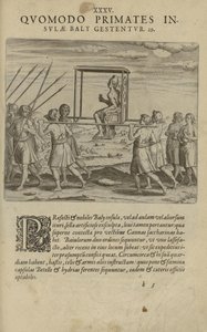 Illustratie uit het boek India Orientalis van onbekende auteur en uitgegeven door Excudebat Matthaeus Beckerus