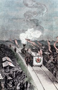 Illustratie uit De la Terre à la Lune van Jules Verne door Unbekannt