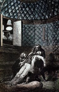 Illustratie uit De la Terre a la Lune door Jules Verne, 1865 door Unbekannt