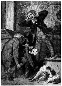 Illustratie uit De la Terre à la Lune door Jules Verne, 1865 door Unbekannt