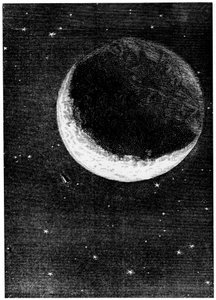 Illustratie uit De la Terre à la Lune door Jules Verne door Unbekannt
