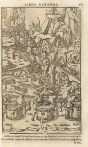 Illustratie uit De re metallica libri XII door Georgius Agricola, 1556 door Unbekannt