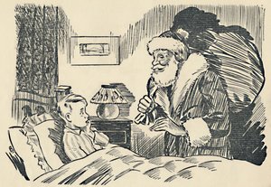 Illustratie uit De Mystificatie van de Kerstman, 1936 door Unbekannt
