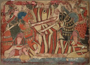 Illustratie van de Mahabharata, ca. 1800 door Unbekannt