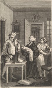Illustratie bij Tristram Shandy, Deel 4, 19e eeuw door Unbekannt