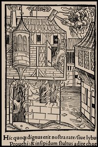 Illustratie voor het boek Ship of Fools door Sebastian Brant, 1497 door Unbekannt