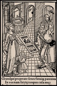 Illustratie voor het boek Narrenschip van Sebastian Brant, 1497 door Unbekannt