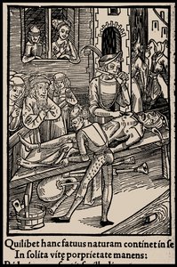 Illustratie voor het boek Narrenschip van Sebastian Brant, 1497 door Unbekannt