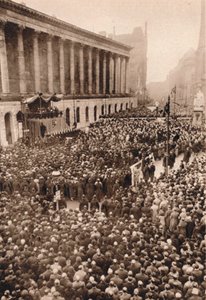 In Birmingham: Koning Edward VIII. uitgeroepen in de op een na grootste stad van Engeland, 1936 door Unbekannt