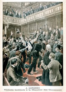 Gewelddadig incident in de Kamer van het Lagerhuis, 1901 door Unbekannt