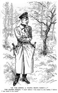 In de lente een jonge man zijn fantasie..., Eerste Wereldoorlog, 1920 door Unbekannt