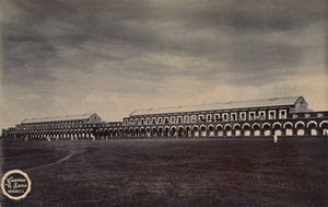 Indiase militaire barakken, ca. 1910 door Unbekannt