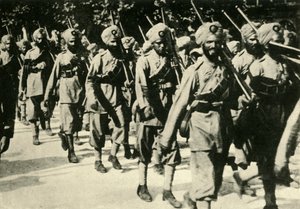 Indiase soldaten in Frankrijk, Eerste Wereldoorlog, 1914 door Unbekannt