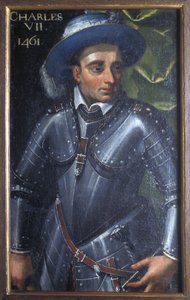Indre & Loire N* 172 - Kasteel van Loches - Portret van Karel VII - 17e eeuw door Unbekannt