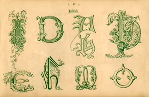 Initialen, 1862 door Unbekannt