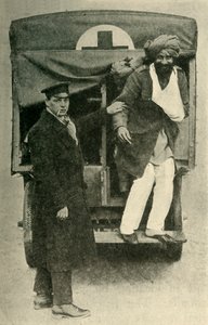 Gewonde Indiase soldaat, Eerste Wereldoorlog, 1914 door Unbekannt